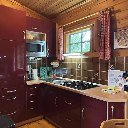 Nyaraló Blockhaus Mit Blick Auf Weide, *